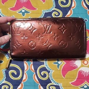 Louis Vuitton LV Vernis Amarante Zip Wallet